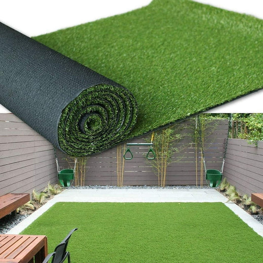 WIAWG 6.5*10 ft Artificial Grass Rug for Garden Synthetic Grass Turf Lawn Pet Turf