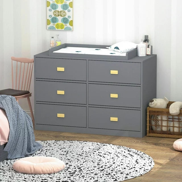 Baby 6 Drawer Dresser with Changing Top Storage Dresser for Nursery/Be WIAWG Baby 6 Drawer Dresser with Changing Top Storage Dresser for Nursery/Be WIAWG