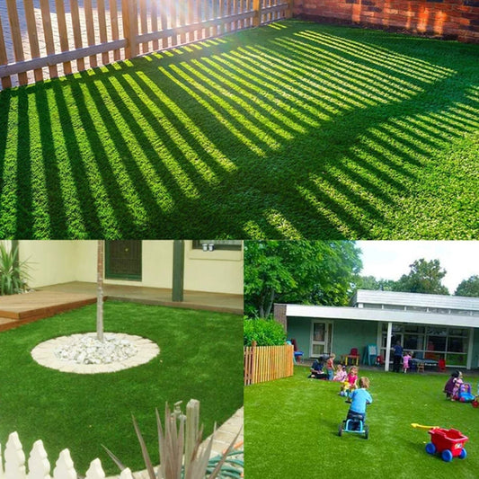 Synthetic Artificial Grass Mat,Indoor Outdoor Garden Lawn Landscape Turf for Pets, Faux Grass Rug with Drainage Holes, 10X6.5FT