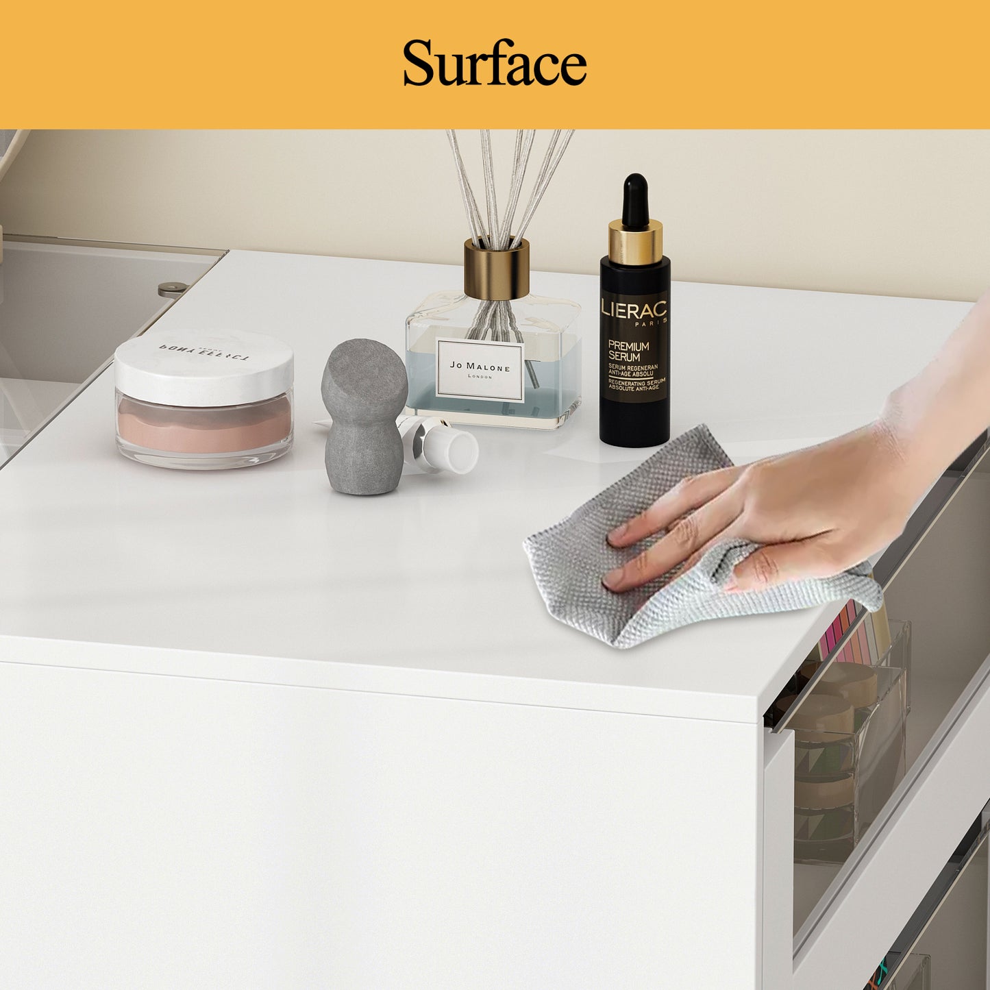 Wiawg Glass Display Cabinet Closet Island,Storage Cabinet for Retail, Collectibles Showcase with 8 Drawers, Walk in Display Island for Retail Shop, Cloakroom, White