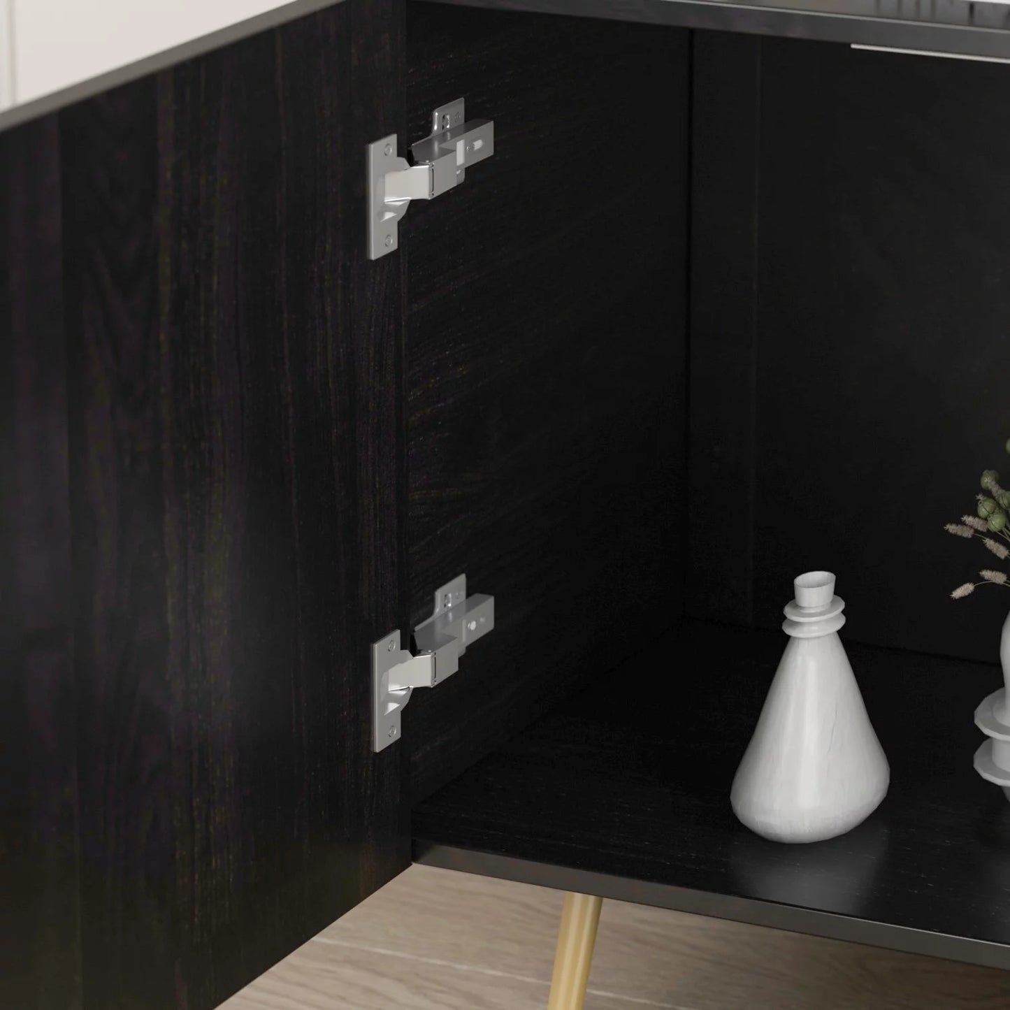 Home TV Stand for TVs Modern Entertainment Center TV Console Storage Cabinet for Living Room