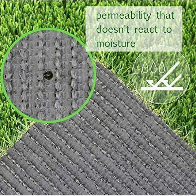 Synthetic Artificial Grass Mat,Indoor Outdoor Garden Lawn Landscape Turf for Pets, Faux Grass Rug with Drainage Holes, 10X6.5FT