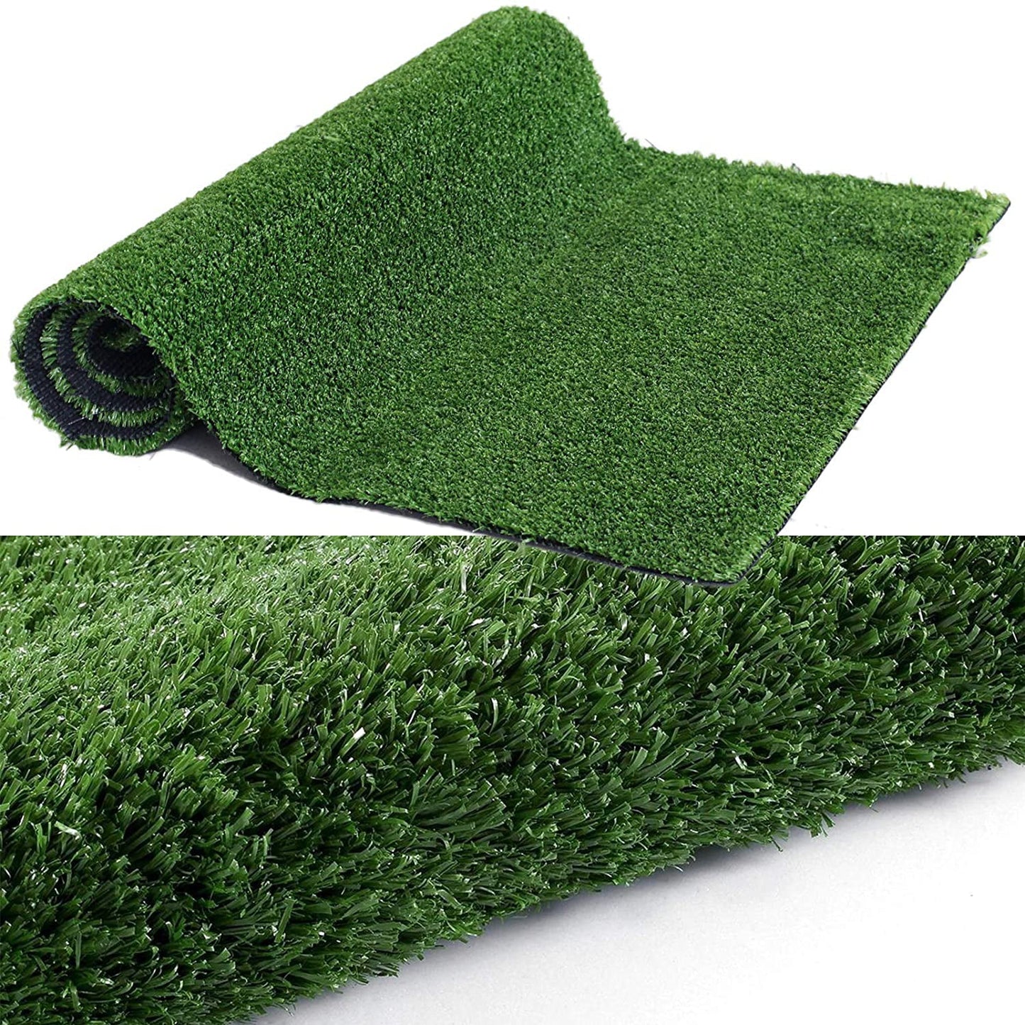WIAWG 6.5*10 ft Artificial Grass Rug for Garden Synthetic Grass Turf Lawn Pet Turf