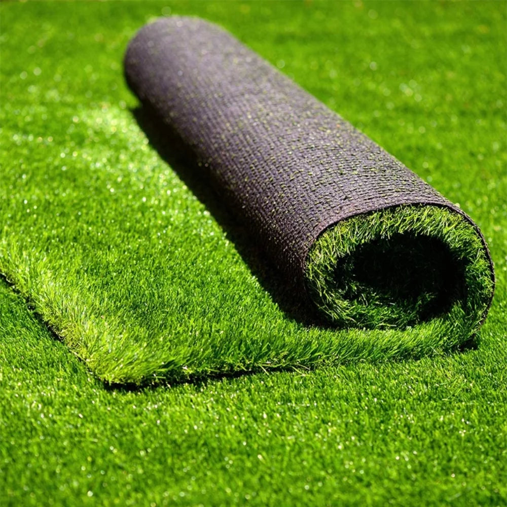 Realistic Artificial Grass Rug - Indoor Outdoor Garden Lawn Patio Balcony Synthetic Turf Mat,Thick Fake Grass Rug-10 x 6.5 ft