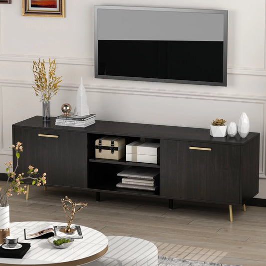 Home TV Stand for TVs Modern Entertainment Center TV Console Storage Cabinet for Living Room