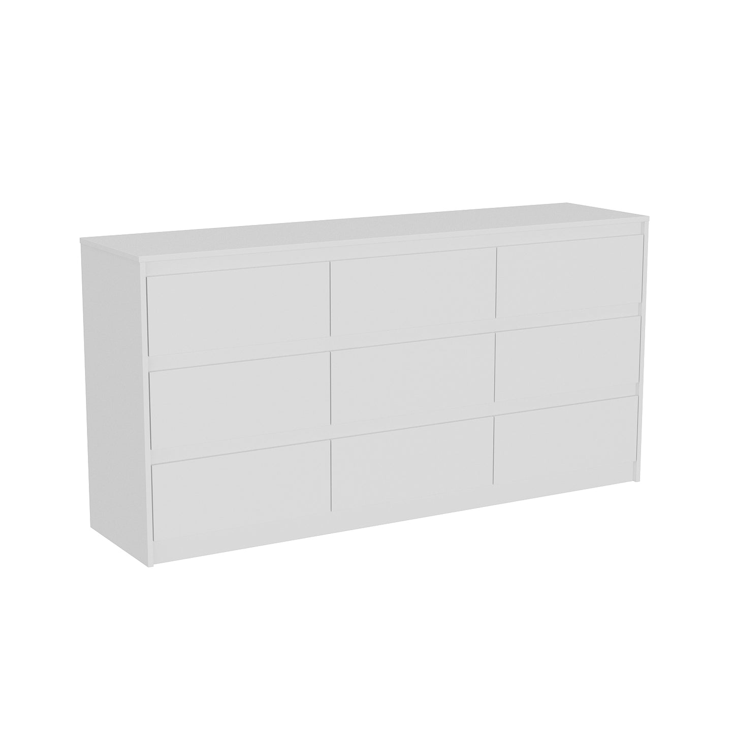 WIAWG 9 Drawer Dresser, Storage Organizer Bedroom/livingroom Furniture Clothes，White