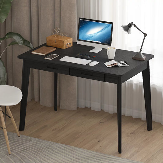 WIAWG Simple Writing Desk Simple Study Desk For Home Office Workstation Small Area Desk With Drawer, Laptop Computer Work Study Table