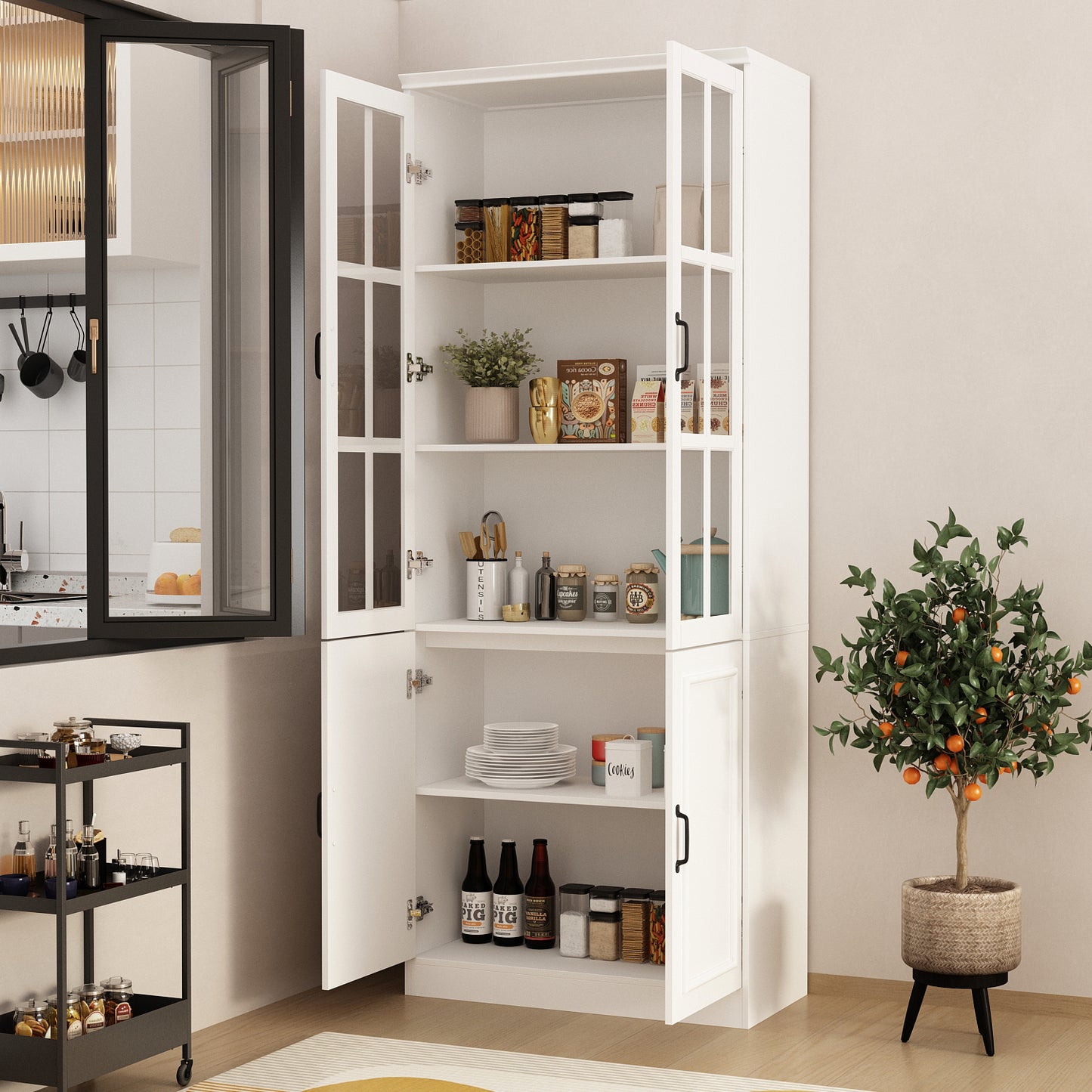 https://www.walmart.com/ip/WIAWG-Modern-Versatile-Storage-Cabinet-Set-China-Cabinet-Bookcase-Display-Storage-Organizer-for-Home-Office/2729607087
