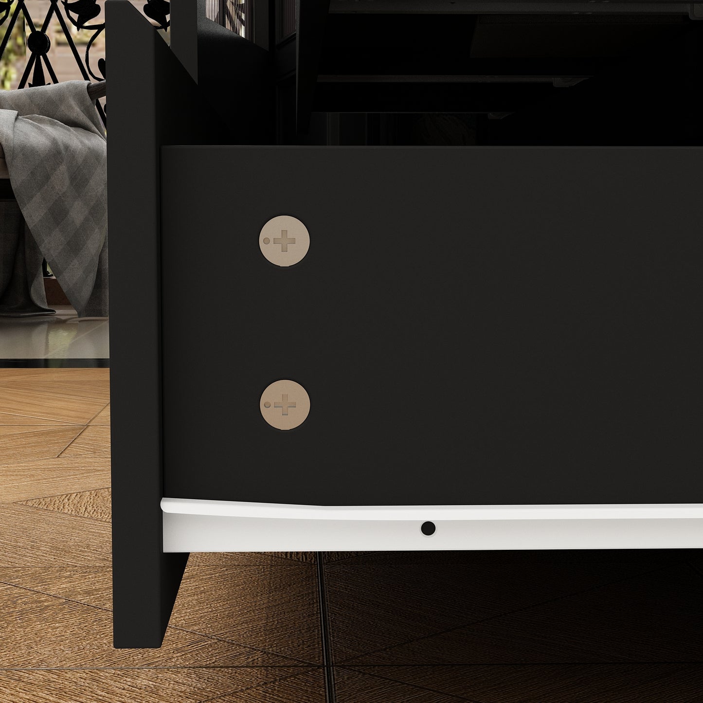 WIAWG 9 Drawer Dressers, Modern Large Dresser for Bedroom,Wooden Long Dresser Storage Chest of Drawers for Living Room Office,Black 63" W