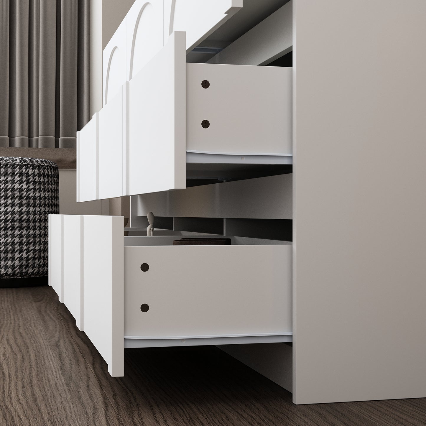 WIAWG 63-Inch Tall Bedroom & Living Room Storage Cabinet - Ample Space in a 9-Drawer Chest Dresser