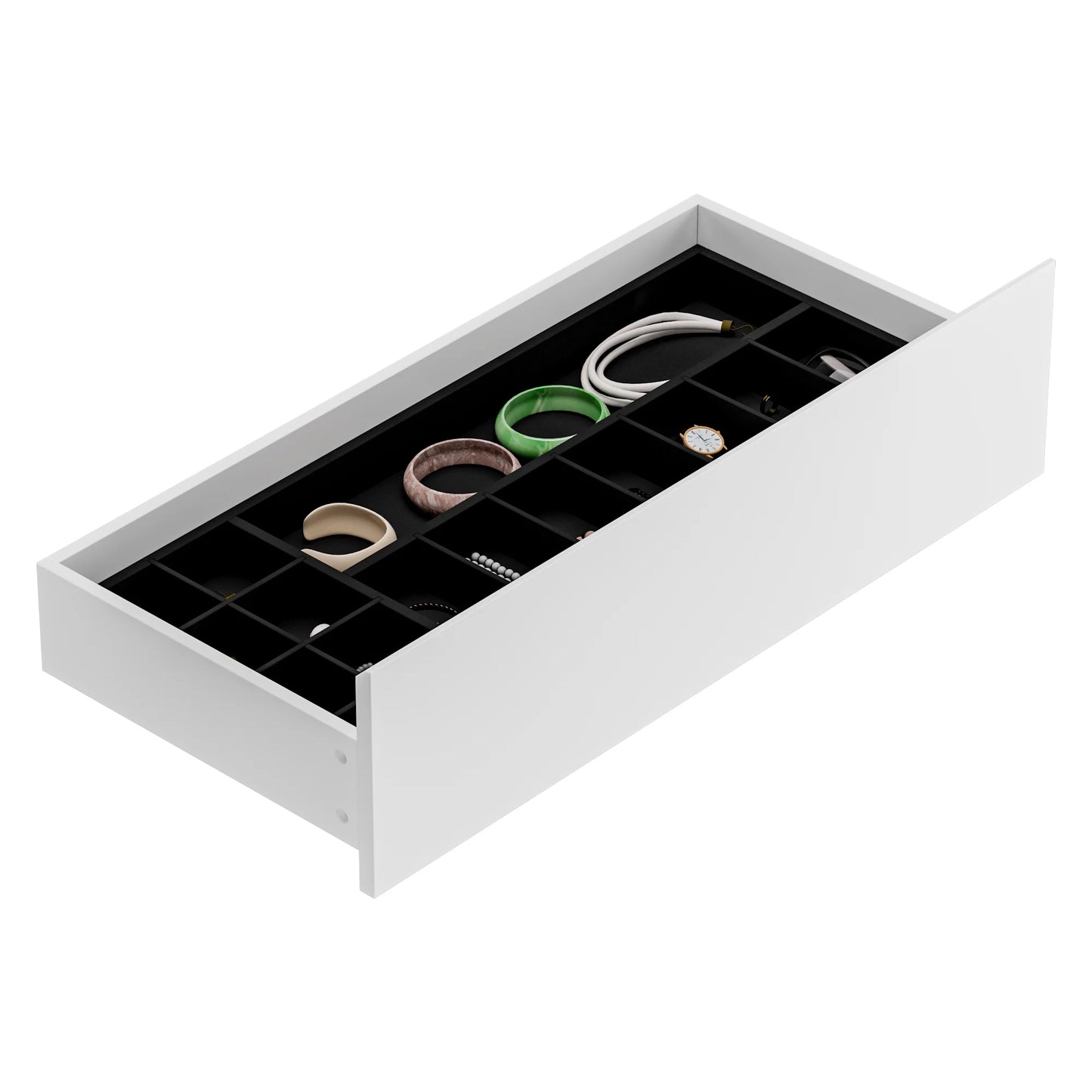 WIAWG 6 Drawer Dresser for Bedroom, Chest of Drawers with 2 Classified and 4 Wide Storage Drawers for Bedroom, White