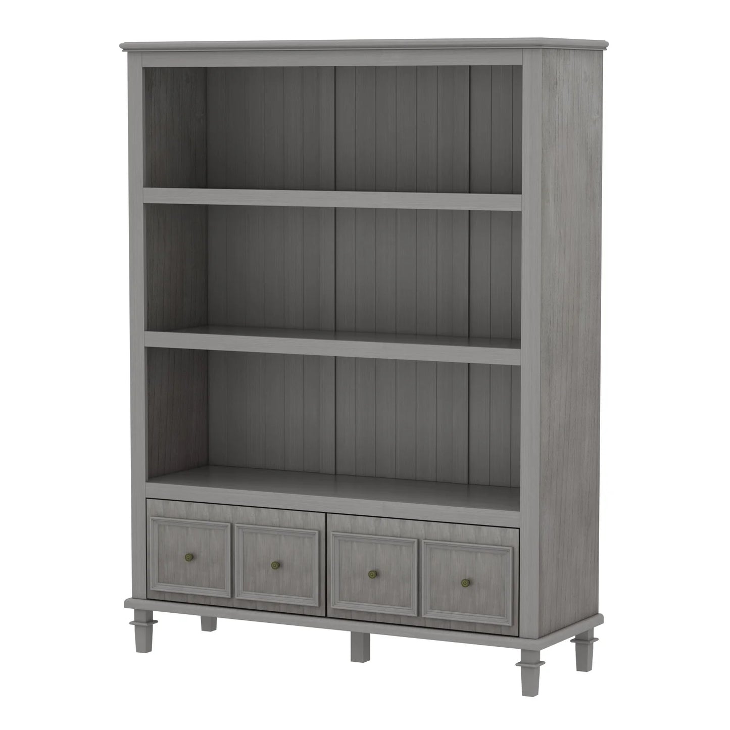 WIAWG Kitchen Pantry Cabinet, 63" Tall Floor Storage Cabinet Cupboard with 2 Large Drawers and 3 Tier Shelves , Gray