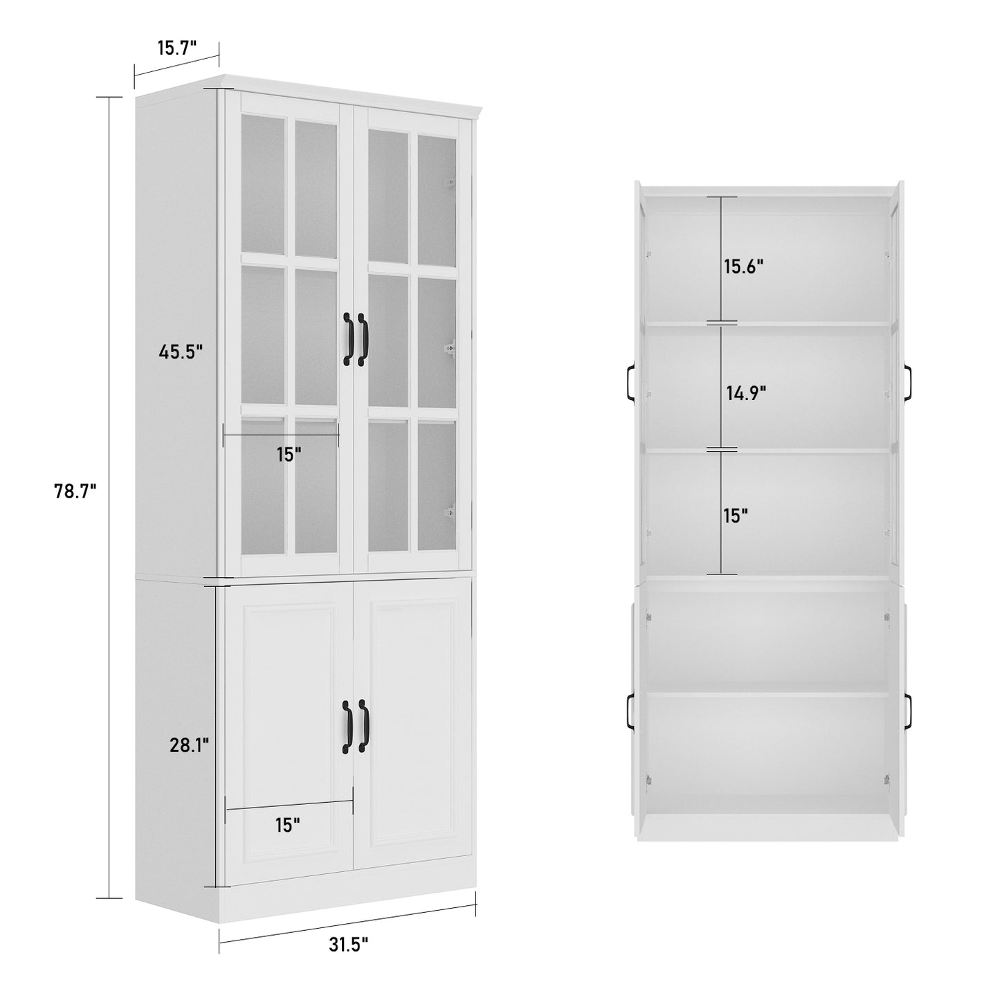 https://www.walmart.com/ip/WIAWG-Modern-Versatile-Storage-Cabinet-Set-China-Cabinet-Bookcase-Display-Storage-Organizer-for-Home-Office/2729607087