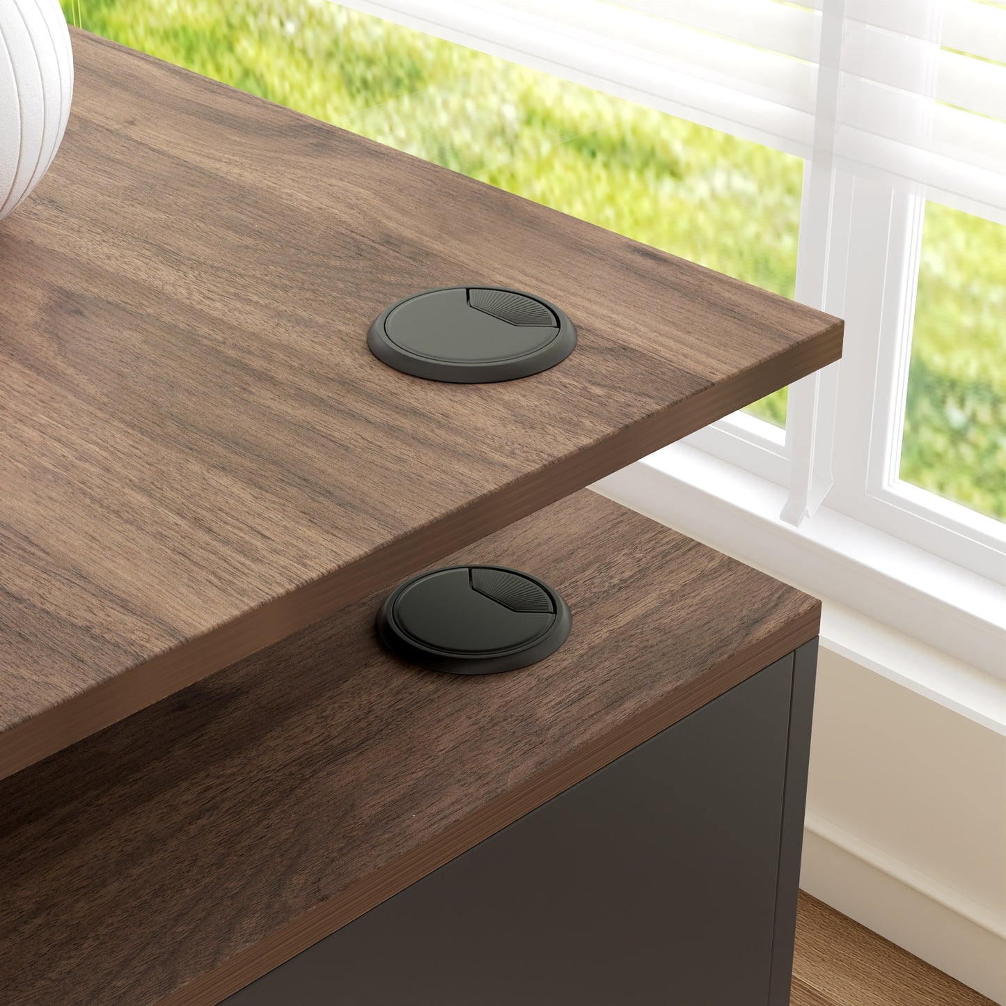 63" Electric Height Adjustable Standing Desk L Shap Office Desk,Black